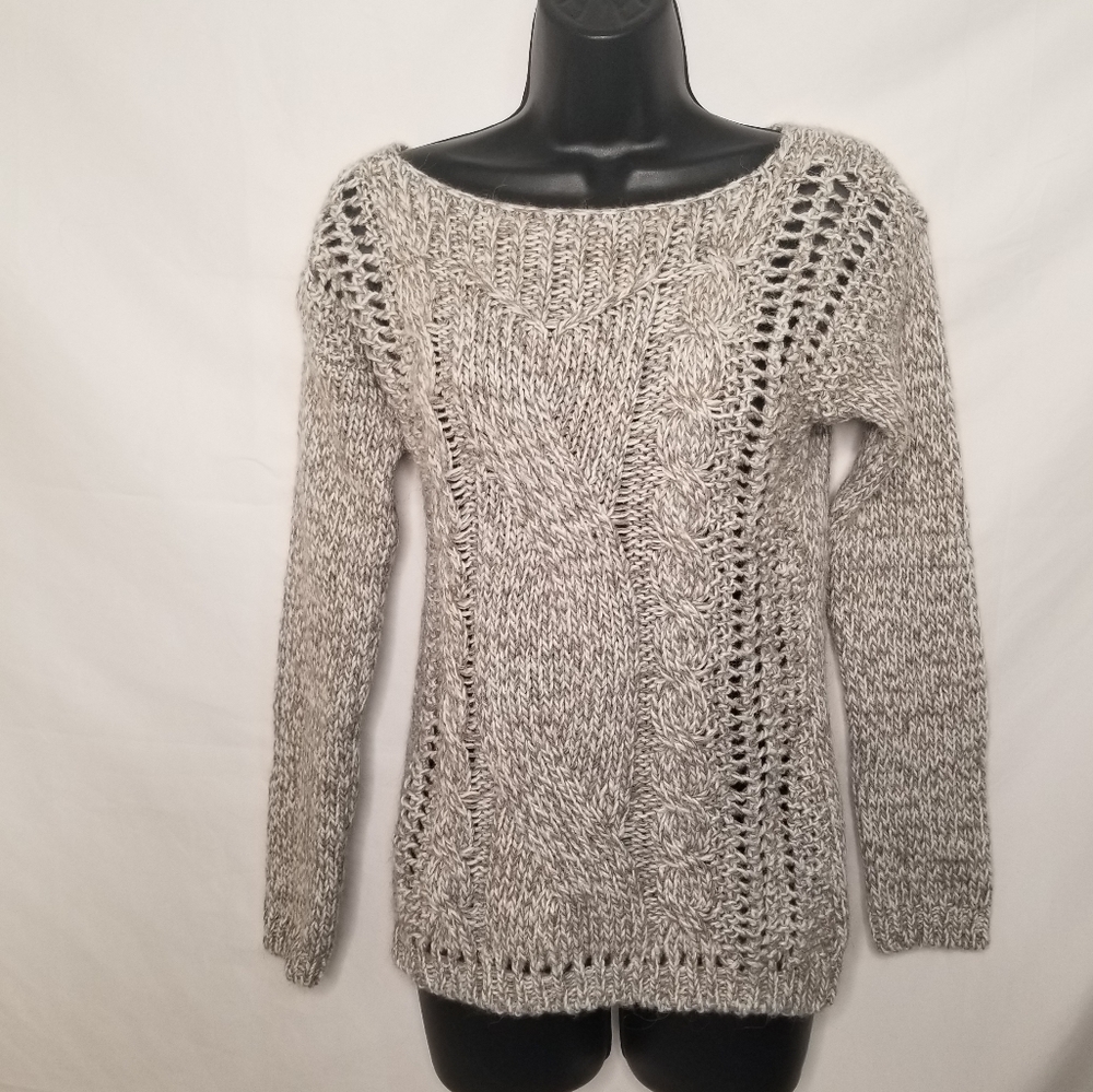 Beretti made in Italy Open Knit Wool Alpaca Blend Sweater